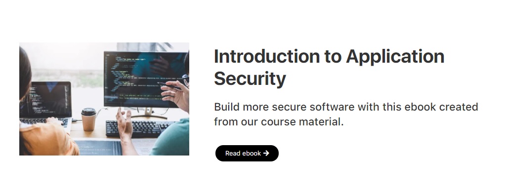 Free introduction to application security ebook download