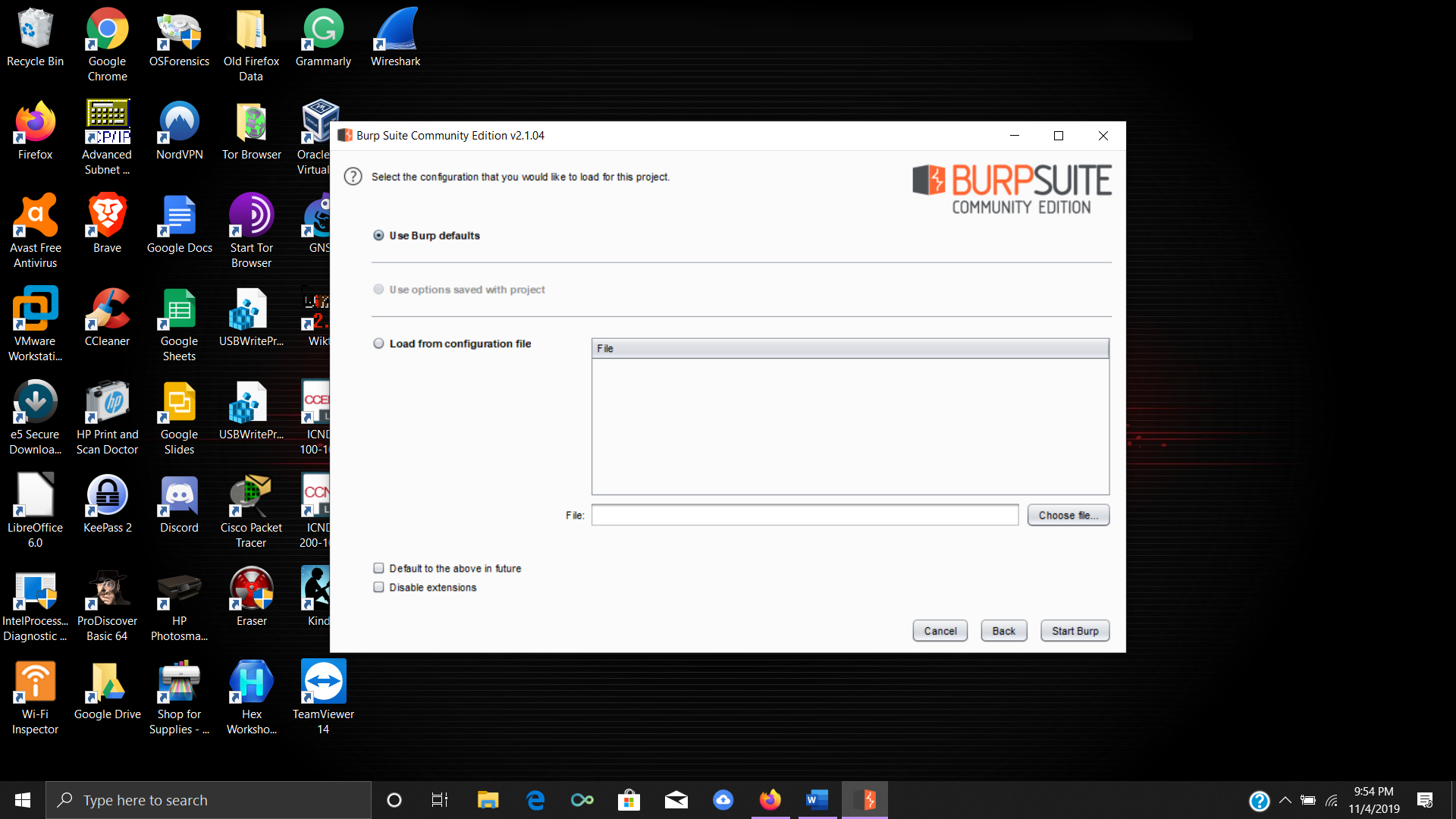 Getting started with Burp Suite - the second window