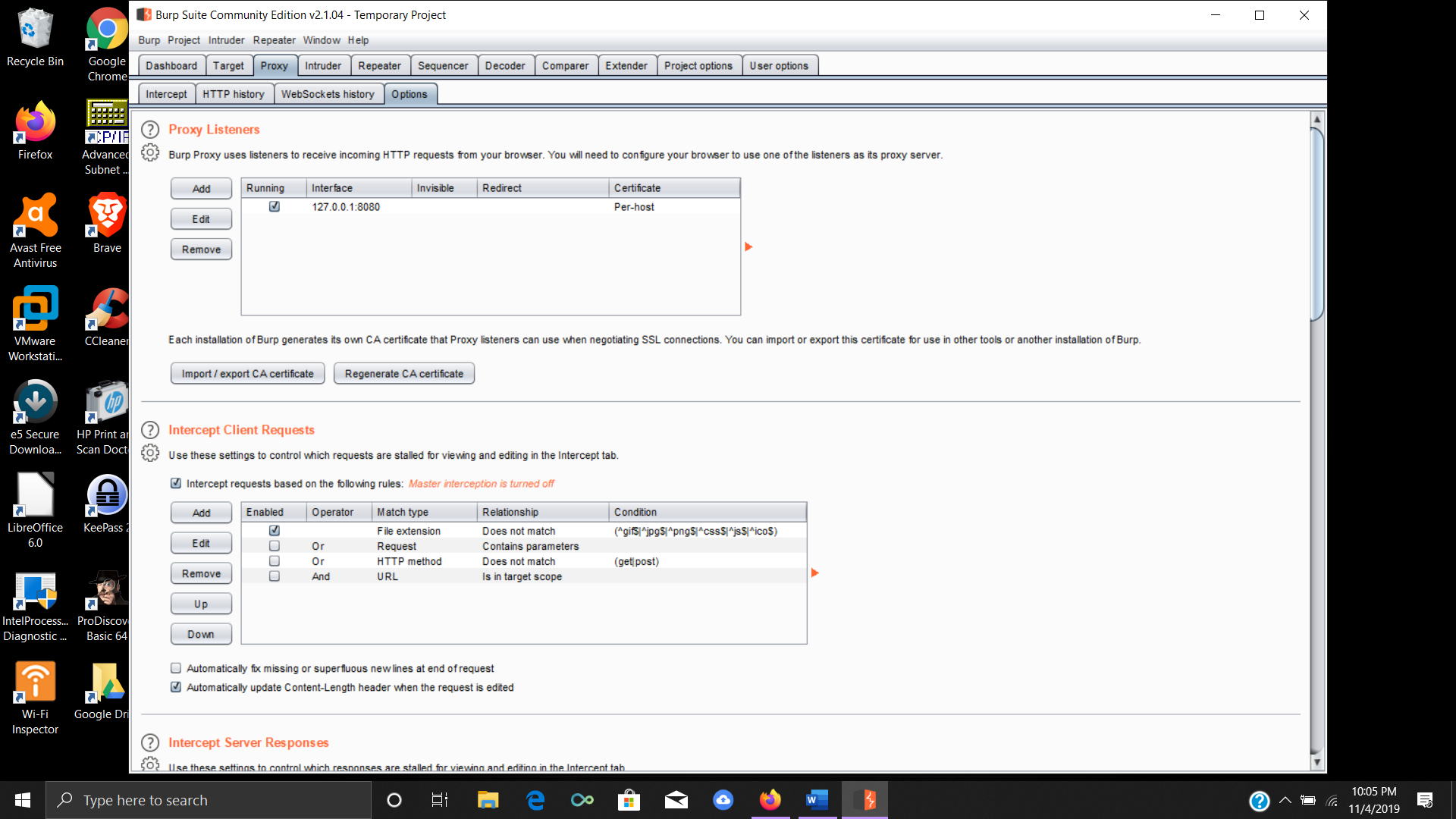 Configuring Burp Suite to use a loopback address