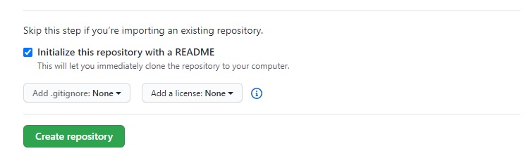 Initialize a readme for your repo