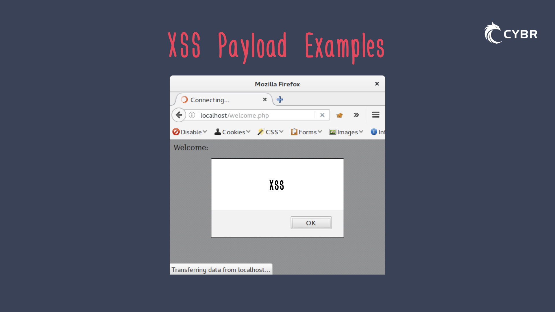 Example alert(1) payload