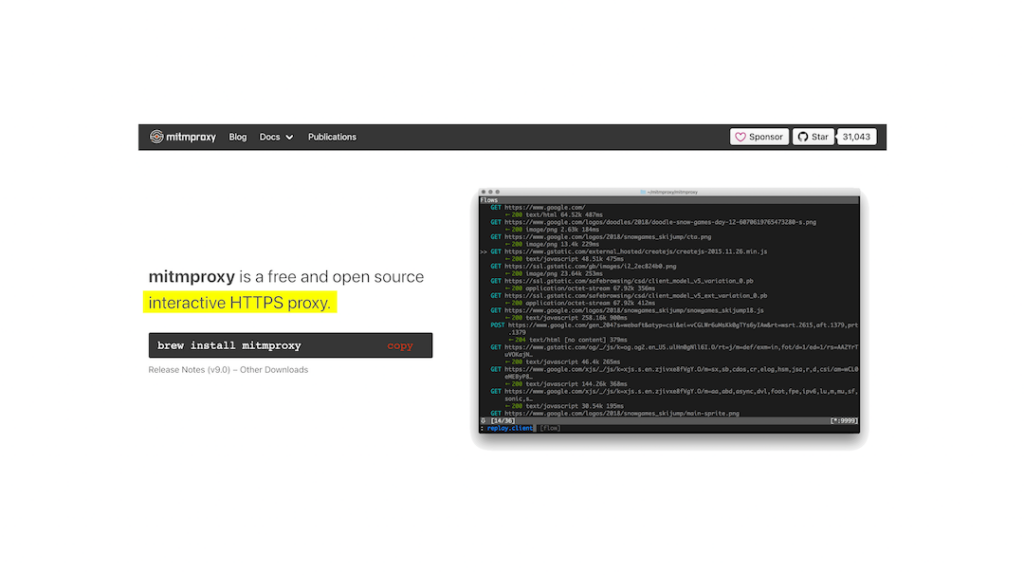 MiTM interactive HTTPS proxy